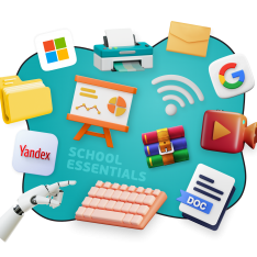 Цифровая база для школьника - КИБЕРшкола программирования для детей, компьютерные курсы для школьников, начинающих и подростков - KIBERone г. Зеленоград