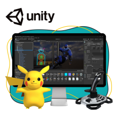 Мир игр на Unity 2D на популярном движке + AI-помощники - КИБЕРшкола программирования для детей, компьютерные курсы для школьников, начинающих и подростков - KIBERone г. Зеленоград