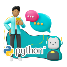Умный чат-бот на Python - КИБЕРшкола программирования для детей, компьютерные курсы для школьников, начинающих и подростков - KIBERone г. Зеленоград