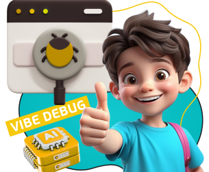 Тестирование & Vibe Debug. Охотники за багами - КИБЕРшкола программирования для детей, компьютерные курсы для школьников, начинающих и подростков - KIBERone г. Зеленоград