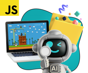 Язык программирования JavaScript + AI. Проектное обучение + геймификация + AI-помощники - КИБЕРшкола программирования для детей, компьютерные курсы для школьников, начинающих и подростков - KIBERone г. Зеленоград