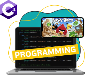 Программирование на C#. Удивительный мир 2D-игр - Школа программирования для детей, компьютерные курсы для школьников, начинающих и подростков - KIBERone г. Зеленоград